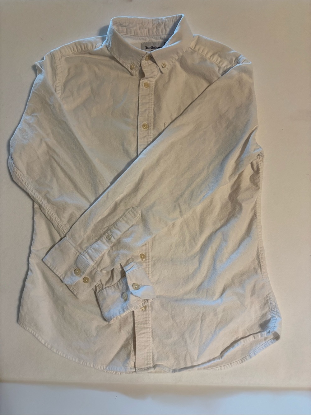 Goodfellow & Co Men's White Button-Down Shirt Medium